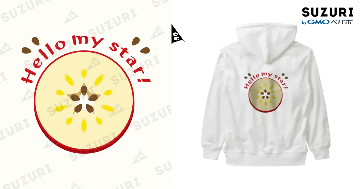 CT105 輪切りのリンゴ / イラスト MONYAAT ( monyaa )の