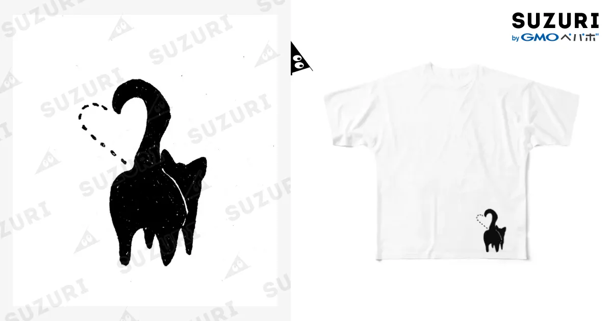 後ろ姿 / szkjkのフルグラフィックTシャツ通販 ∞ SUZURI（スズリ）