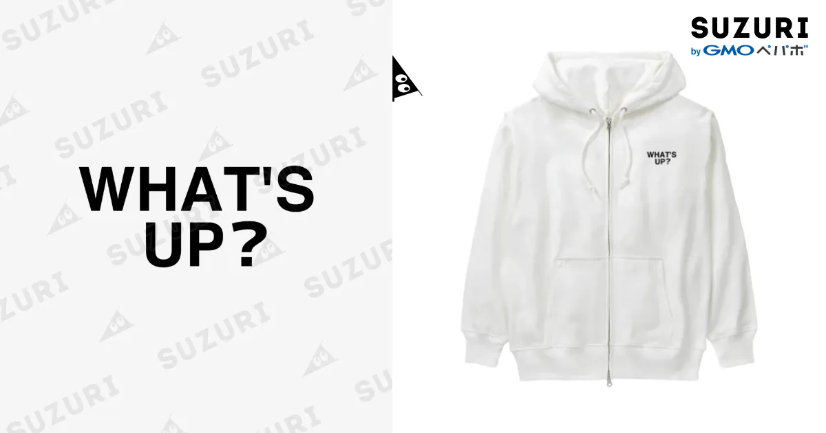 WHAT'S UP?-ワッツ・アップ- 胸面配置デザイン / TOKYO LOGOSHOP 