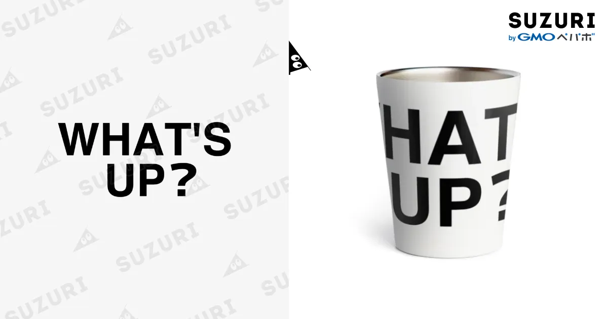 トップス What's Up WHAT'S UP?-ワッツ・アップ- 胸面配置デザイン / TOKYO LOGOSHOP
