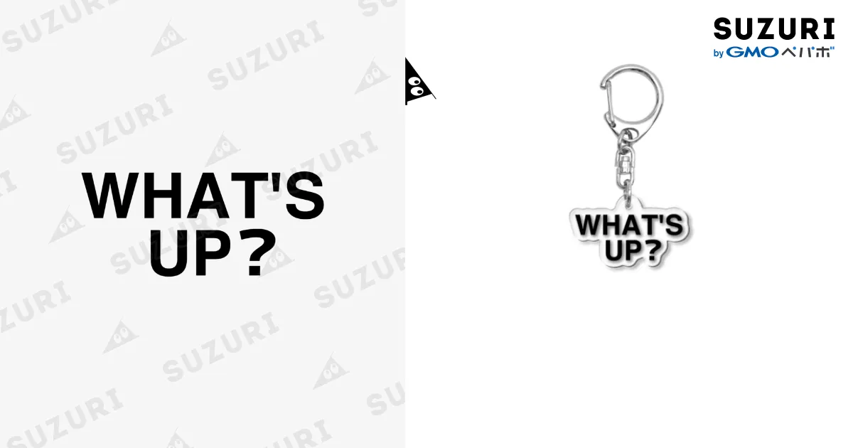 WHAT'S UP?-ワッツ・アップ- 胸面配置デザイン / TOKYO LOGOSHOP 