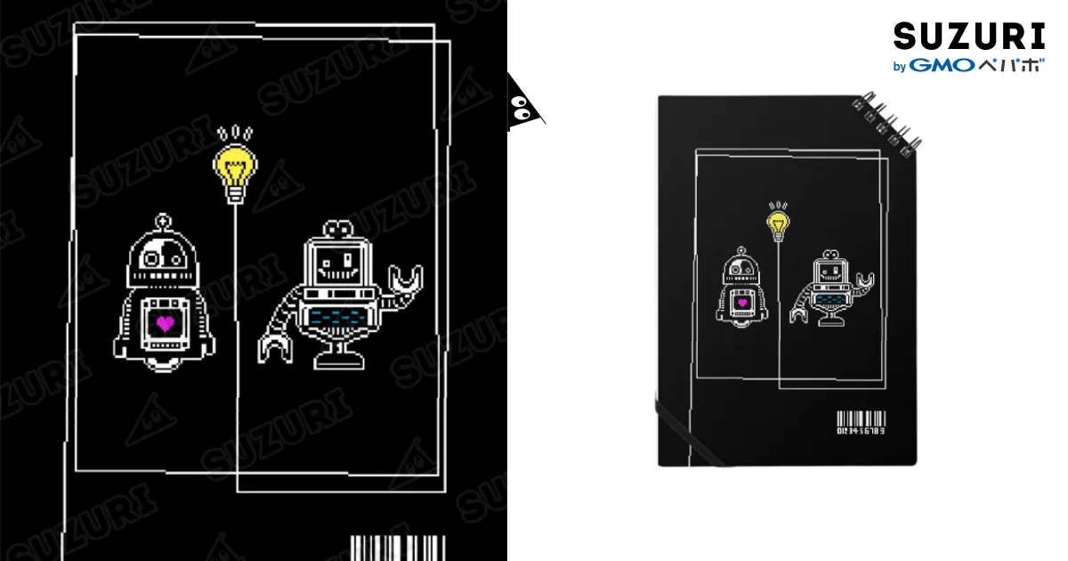 ドット絵でロボットくん / にゃ。 ( nyamooo_n )のノート通販