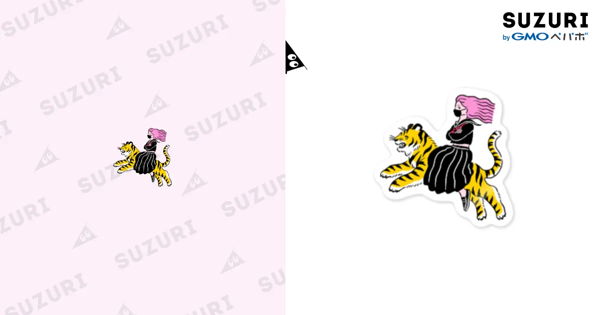 アニマルとヤンキー / おさつ ( osatsu_032 )のステッカー通販