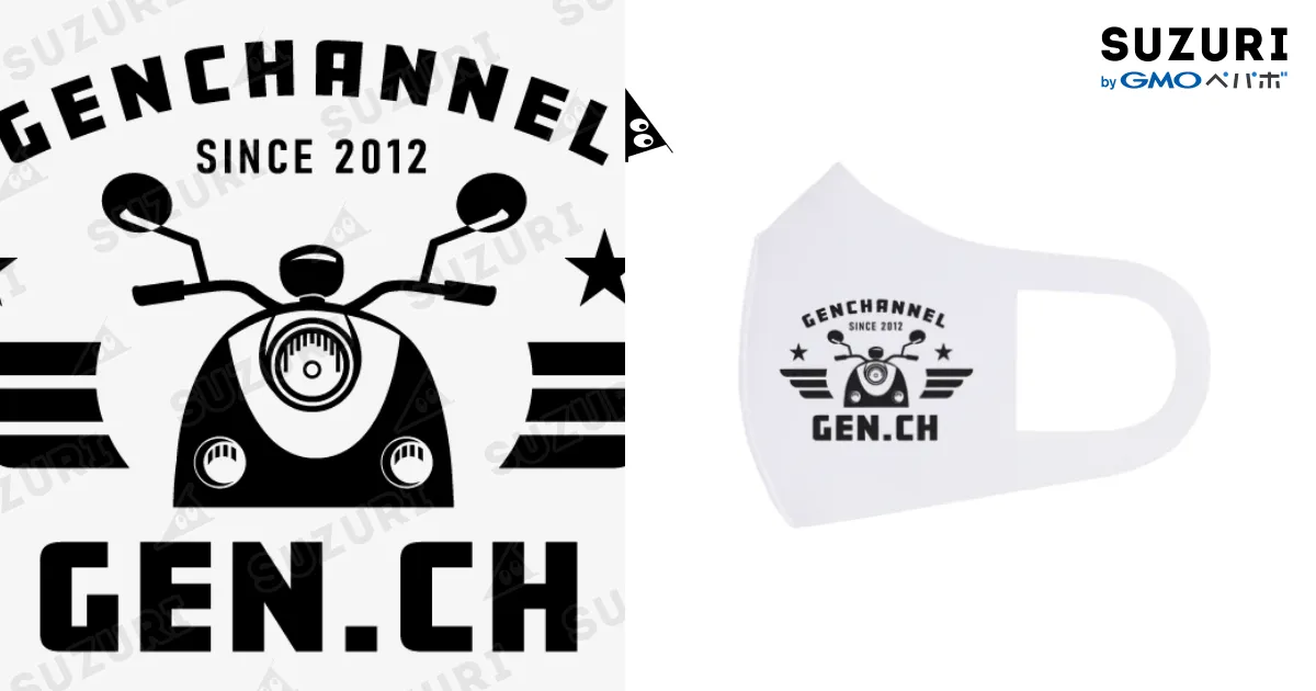 マスク　原画 GEN CH. / 原付専門店 げんチャんねる ( GENch )のフルグラフィック