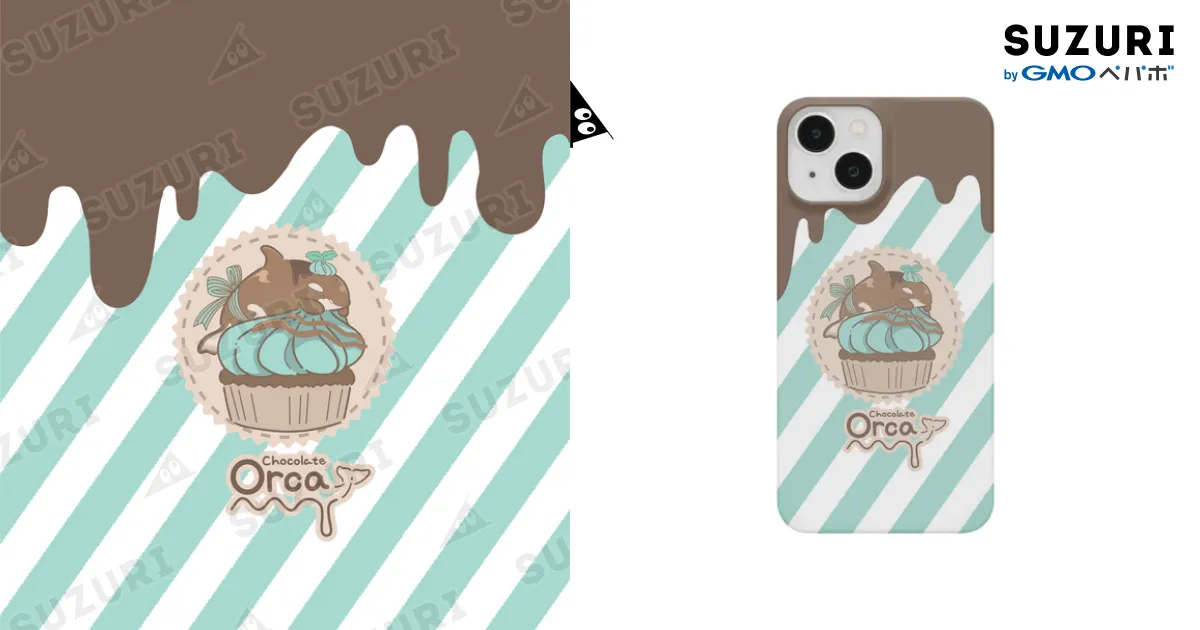チョコミントのシャチ / まつおるかグッズ ( matsuorca )の