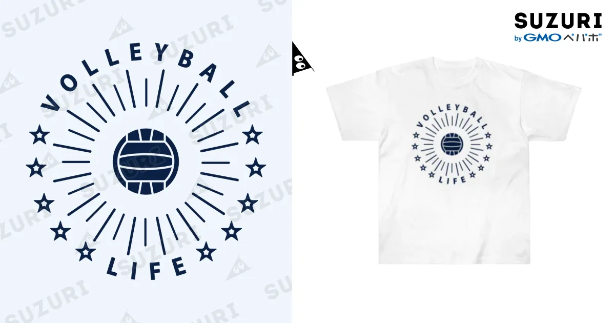 星城バレーボールTシャツ 奇跡のバレーボール・白・ミラクル・VOLLEYBALL・#Tシャツ