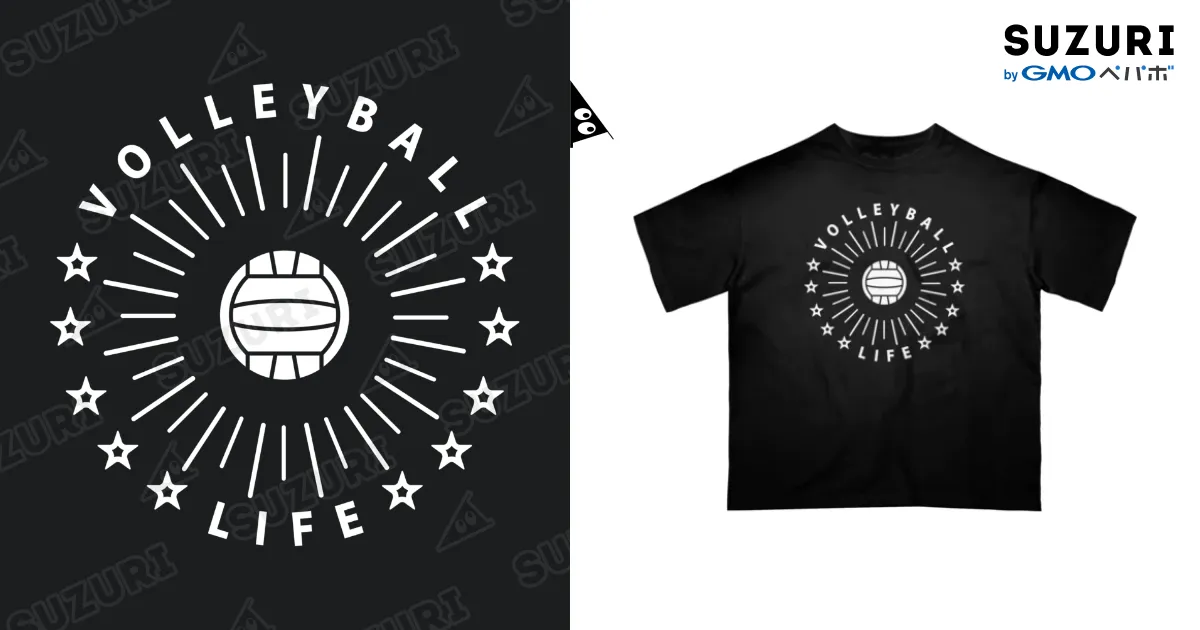 星城バレーボールTシャツ 奇跡のバレーボール・白・ミラクル・VOLLEYBALL・#Tシャツ