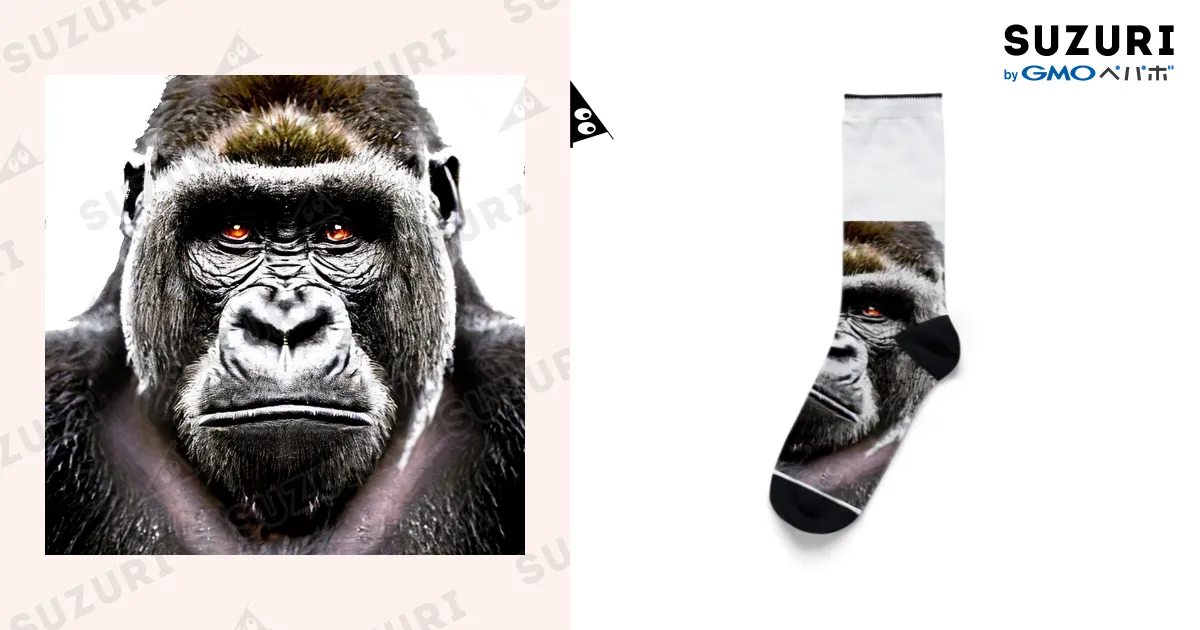 クールゴリラ / Tamarioのソックス通販 ∞ SUZURI（スズリ）