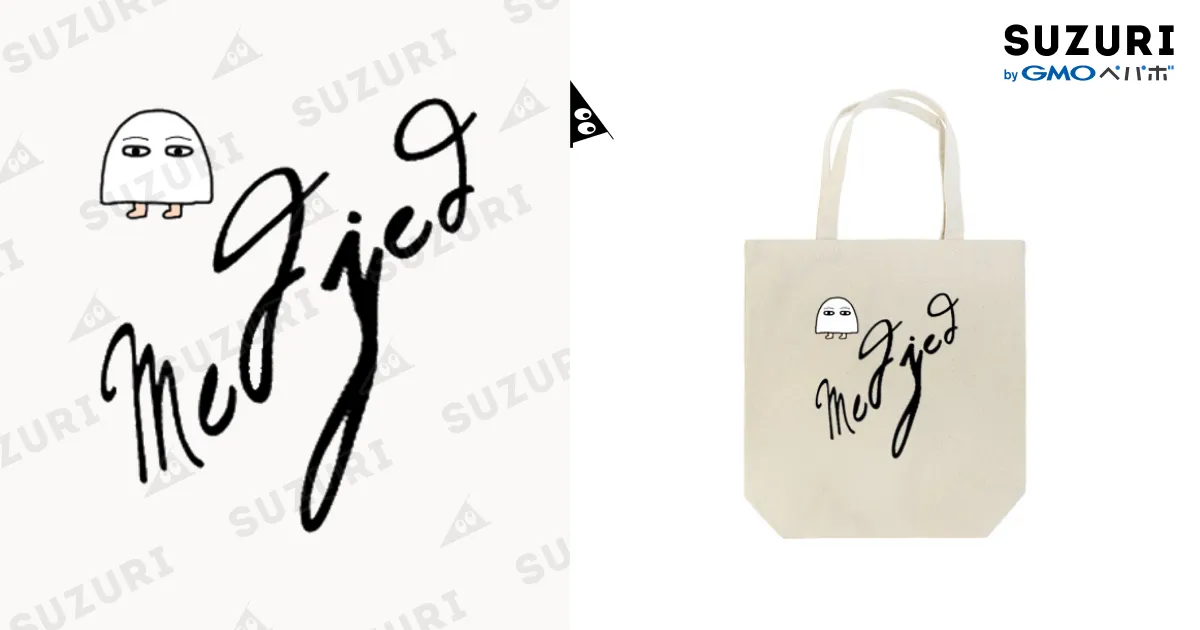 メジェド（サイン入り） / メジェド ( Medjed )のトートバッグ