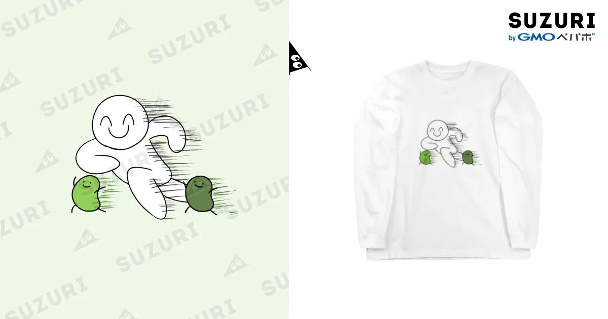 いええええええええい / midonsanのロングスリーブTシャツ通販