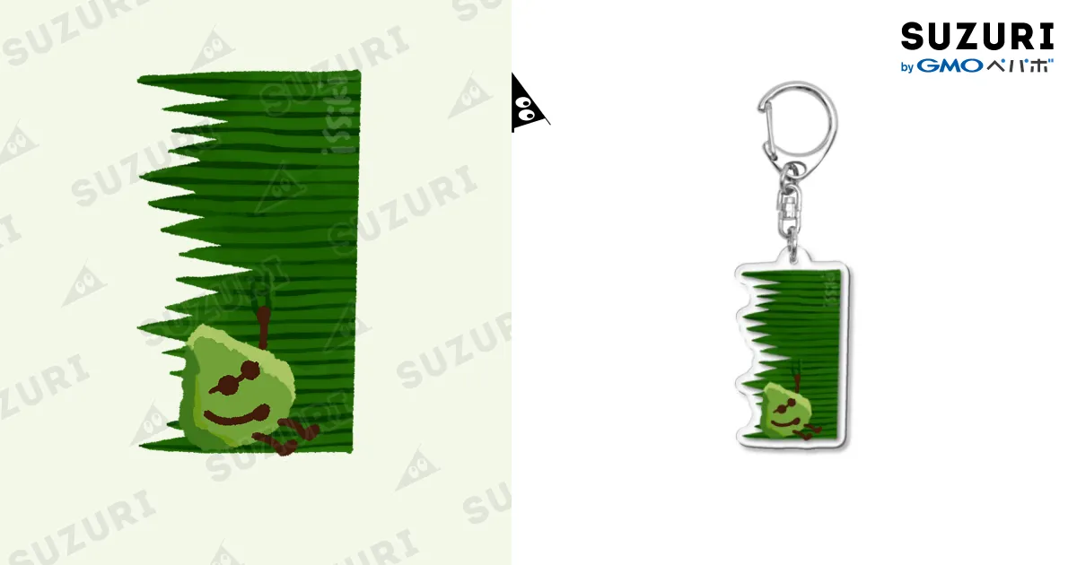 バランとワサB Acrylic Key Chain by 喫茶角砂糖 ( issiki