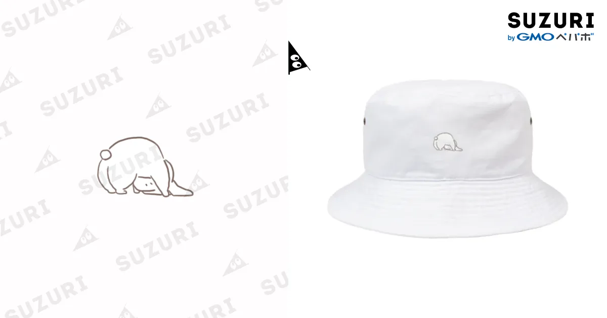 うさぎのおケツ バケハ Bucket Hat by ちーのすけ商店 ( chiiinosukeee