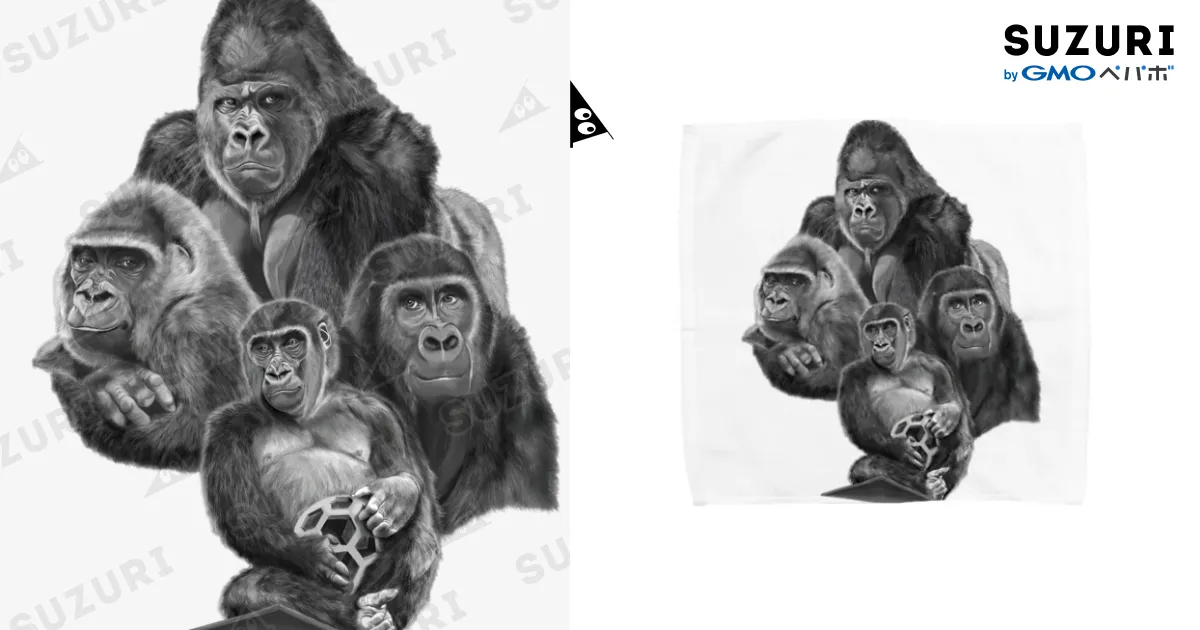 ★ゴリラ　全5枚 ☆ゴリラ 全5枚