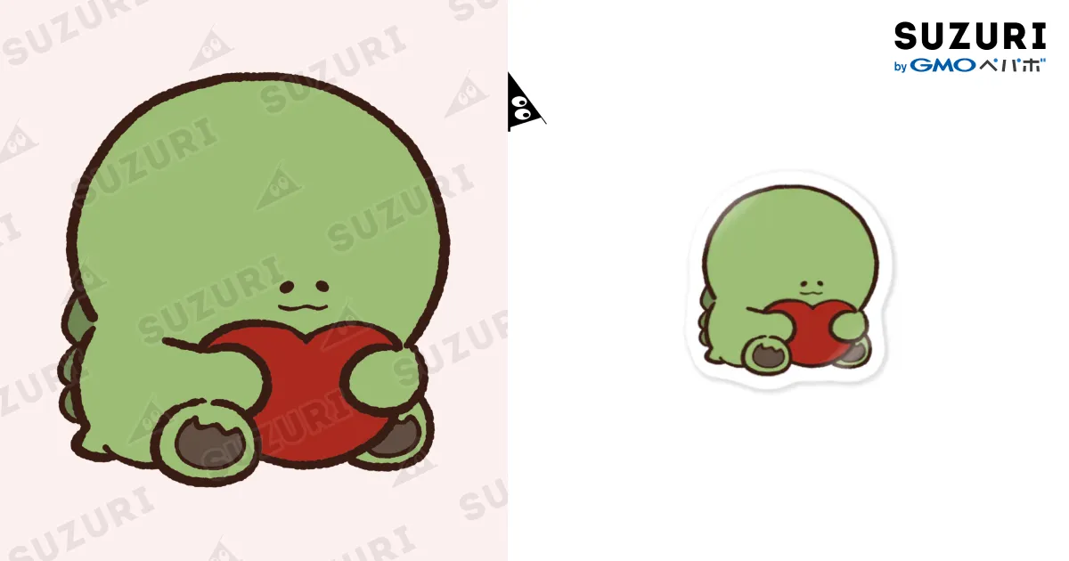 抱っこかいじゅう。(赤) / ちますけ ( official_kaijuu )のステッカー