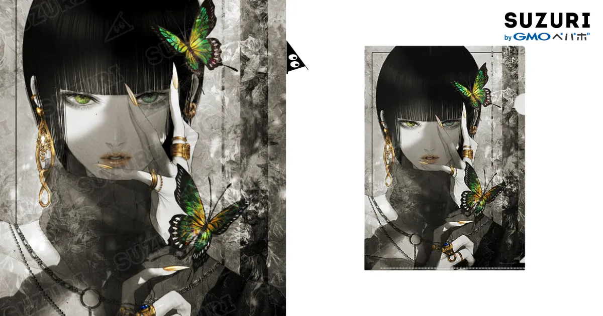 swallowtail butterfly 白黒ver. / 皐月 恵 -Kei Satsuki