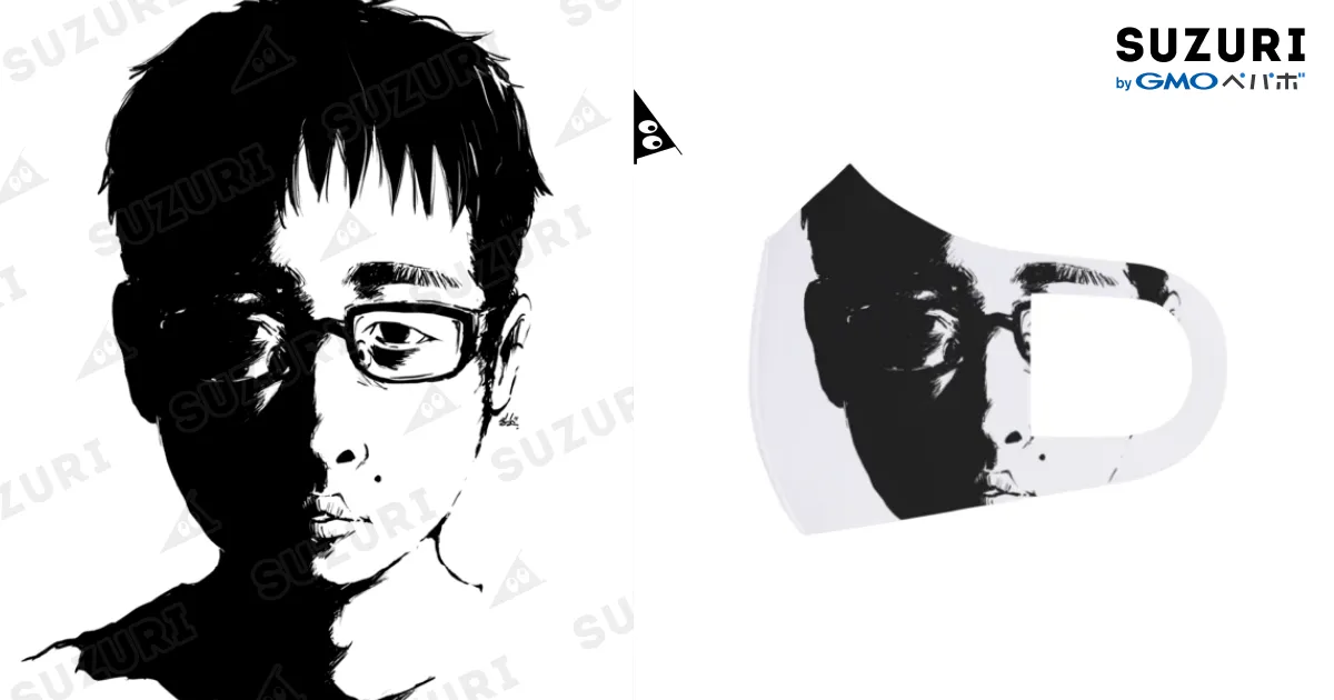 チー牛を描いた本人が出すグッズ【No.004-正面顔モノ】 / いびりょ