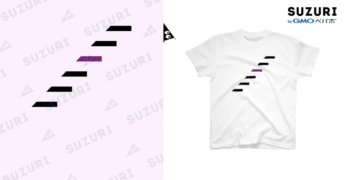 乃木坂オタクには三角が見えるTシャツ（6 steps） / たいたい屋