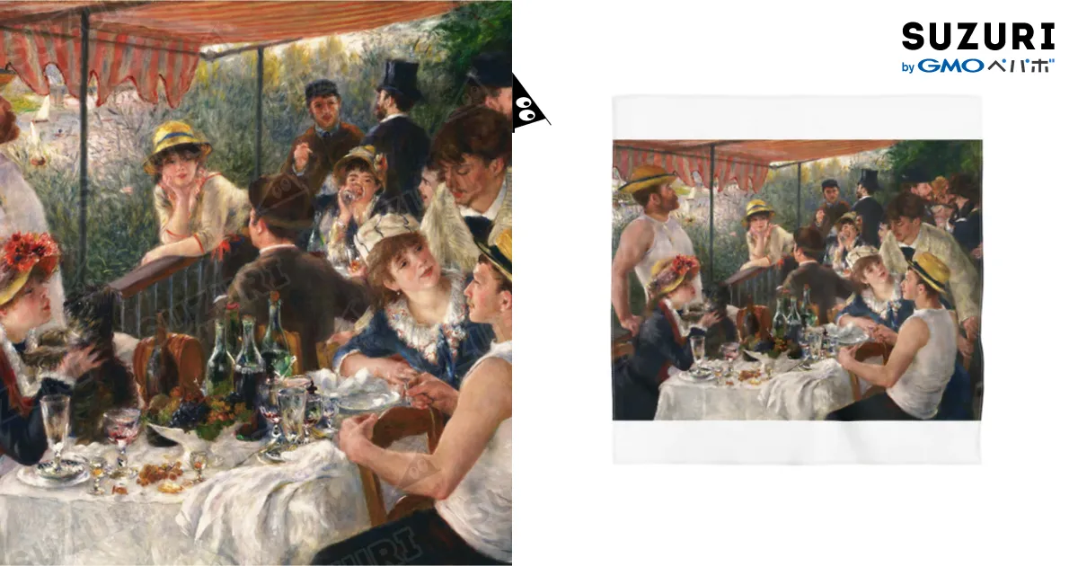 ルノワール「舟遊びをする人々の昼食」 ピエール＝オーギュスト