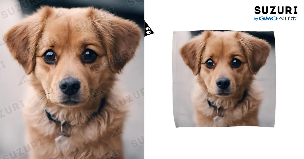 茶色い犬 / YYYY2219のタオルハンカチ通販 ∞ SUZURI（スズリ）