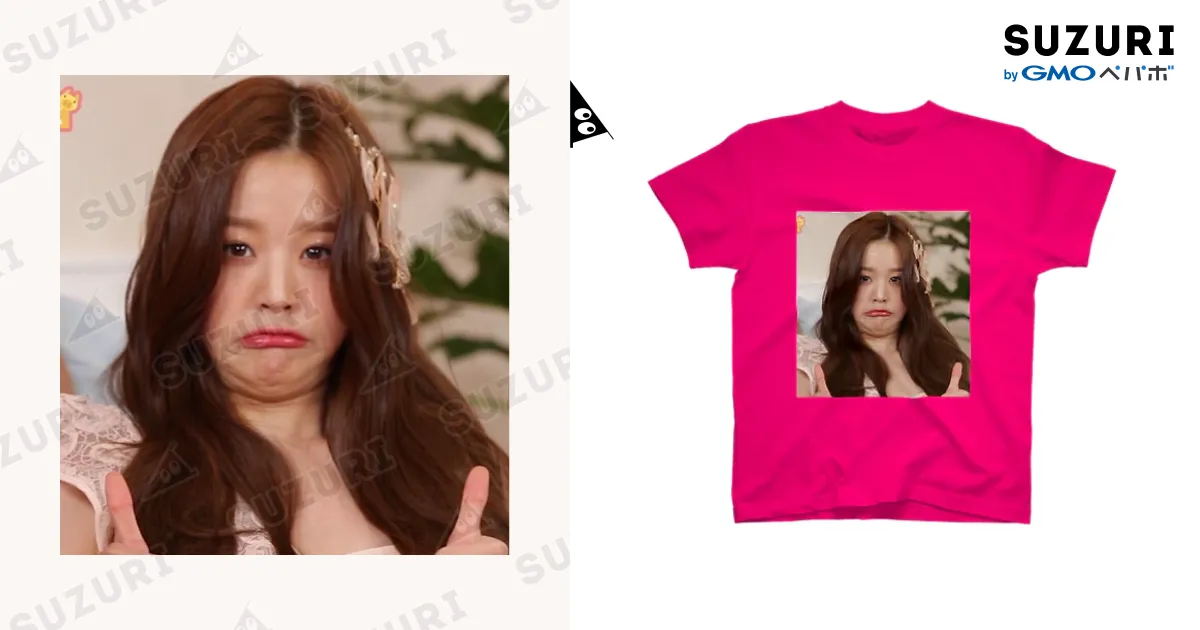 ウォニョン着用 スリムスクリプトリンガーTシャツ ウォニョン おっけ / TWICE1020_sanaのスタンダードTシャツ通販