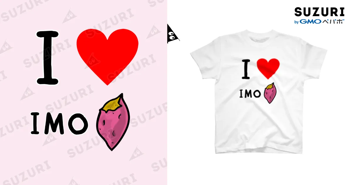 I LOVE IMO Tシャツ / mame&co ( m_c_l_s )のスタンダードTシャツ