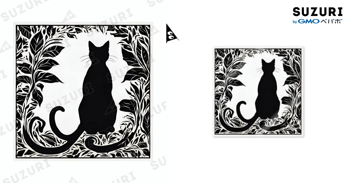 オシャレな猫シルエット / Pop'n'Art ( Yamatovenus )の