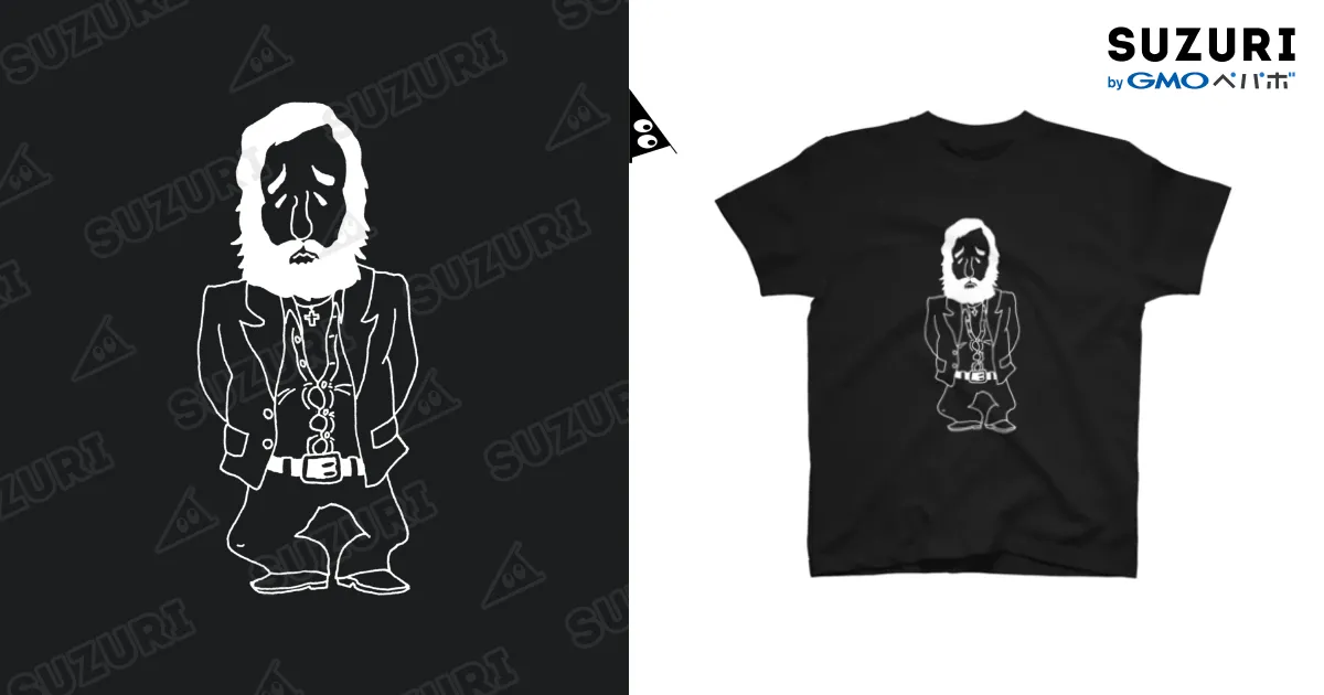 柳ジョージ自筆イラスト（イラストが白色です） / 柳ジョージ公式