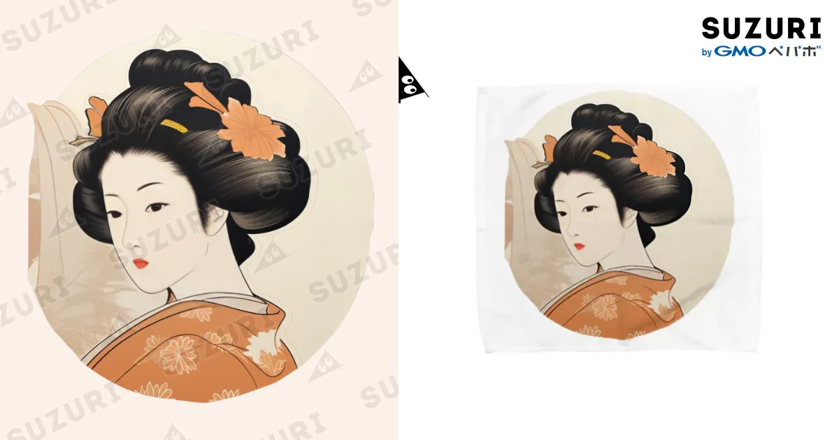 浮世絵美人画 男物長襦袢 江戸の風情 手描き時代物 Antique Ukiyoe 50672637.webp?t=1706080512