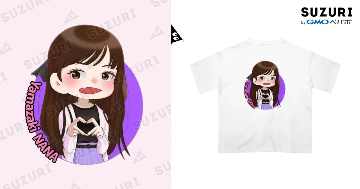 NANAちゃん / 山崎NANA ( yamazakinana )のオーバーサイズTシャツ通販