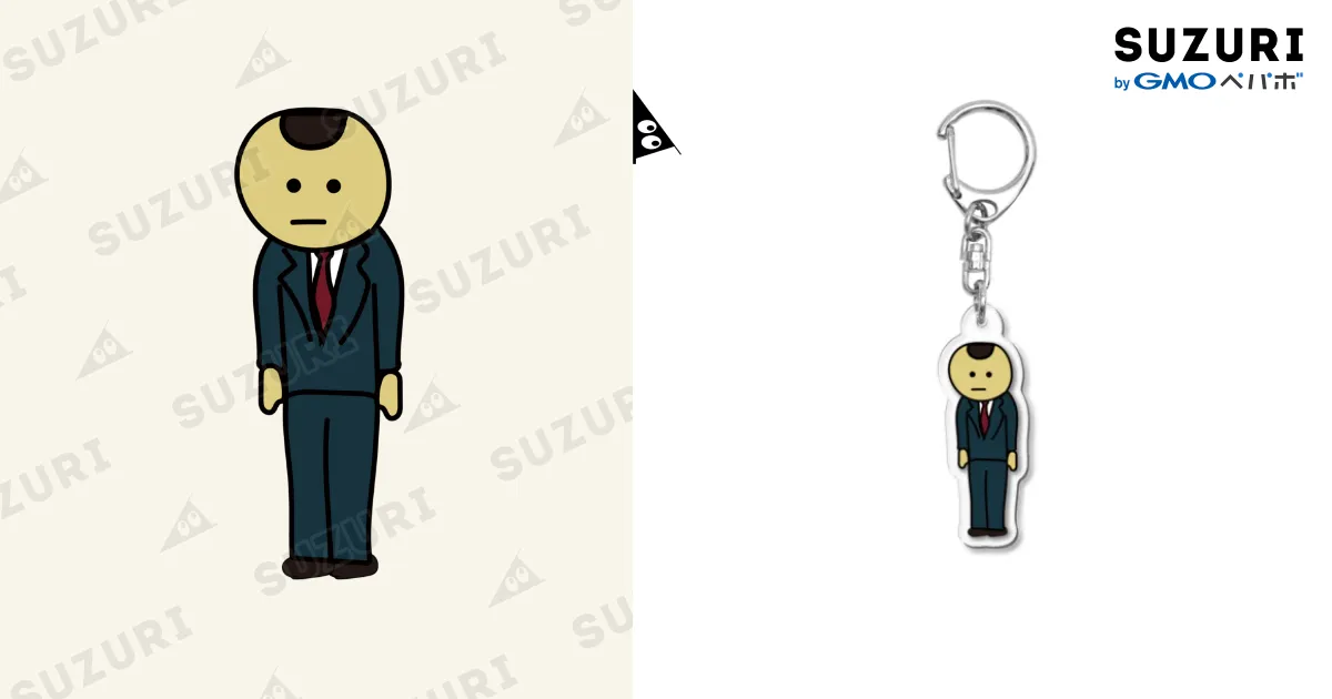 滝（スーツ） Acrylic Key Chain by テムテムアニメ