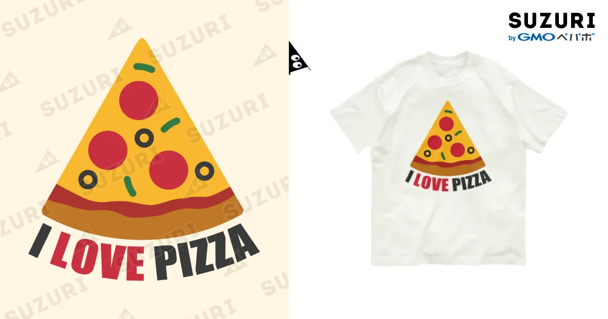 PLAN C ピザイラスト Tシャツ　新品未使用 ピザゴースト Tシャツ 白 | OPUSEEN