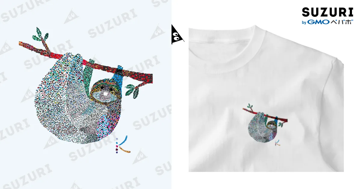 ナマケモノ / きらり ( Kiramama )のワンポイントTシャツ通販 