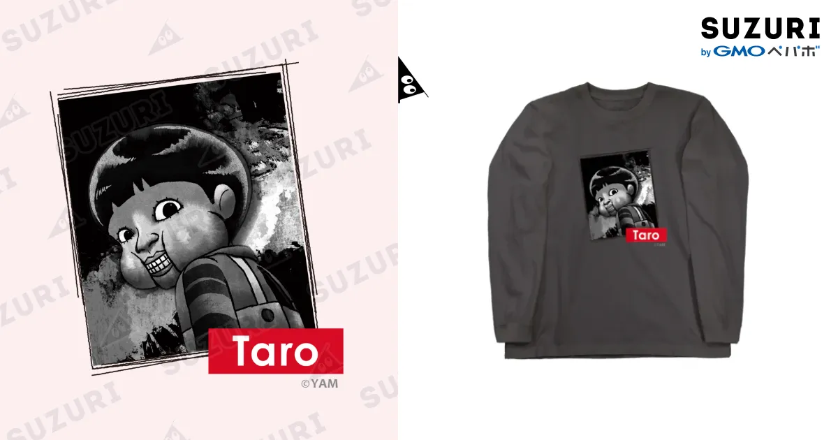 タロちゃんTシャツ/フレーム / 闇芝居屋 ( yamishibai )のロング