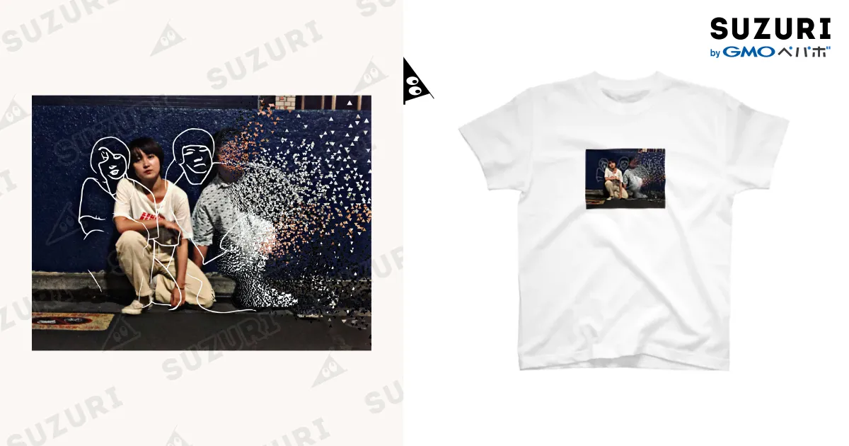 GOODBYE NISHIDA Regular Fit T-Shirt by ラランドofficial