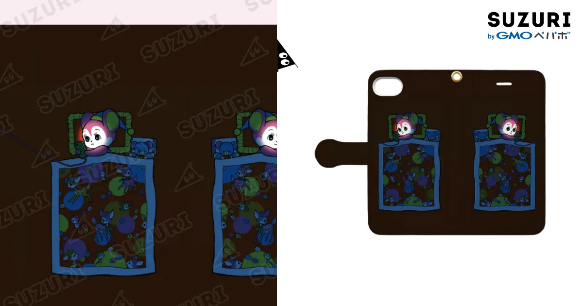 くらやみスマホ依存 / おまけ星 ( omakeboshi )の手帳型