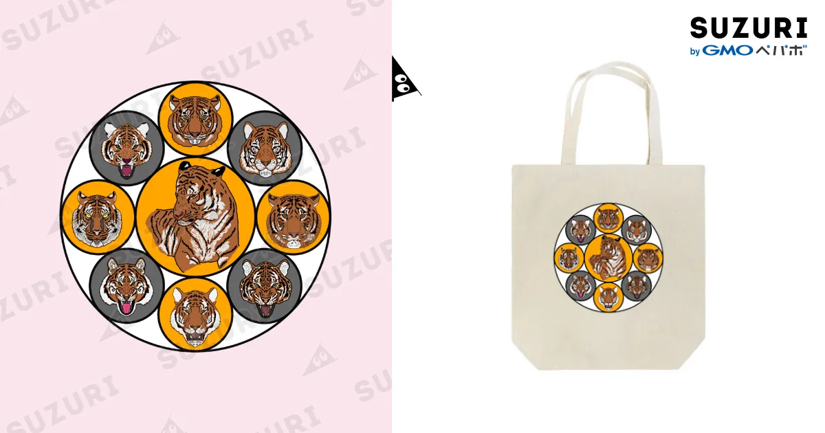 虎 Tote Bag by 浪花のかず吉 ( naniwano-kazukichi ) ∞ SUZURI