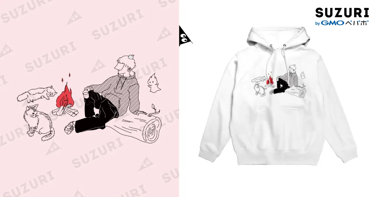 深ぇ森Tシャツ 白 / fukeemoriのパーカー通販 ∞ SUZURI（スズリ）