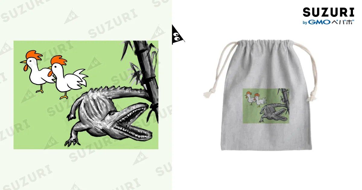 庭には二羽ニワトリと和のワニ / 大谷健太 ( momogumiotani )の