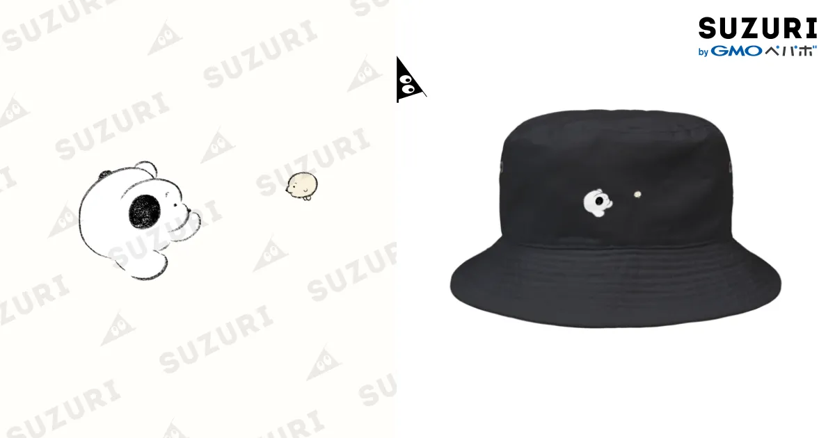 みつめる目 / 穂の湯 ( inunocoi )のバケットハット通販 ∞ SUZURI