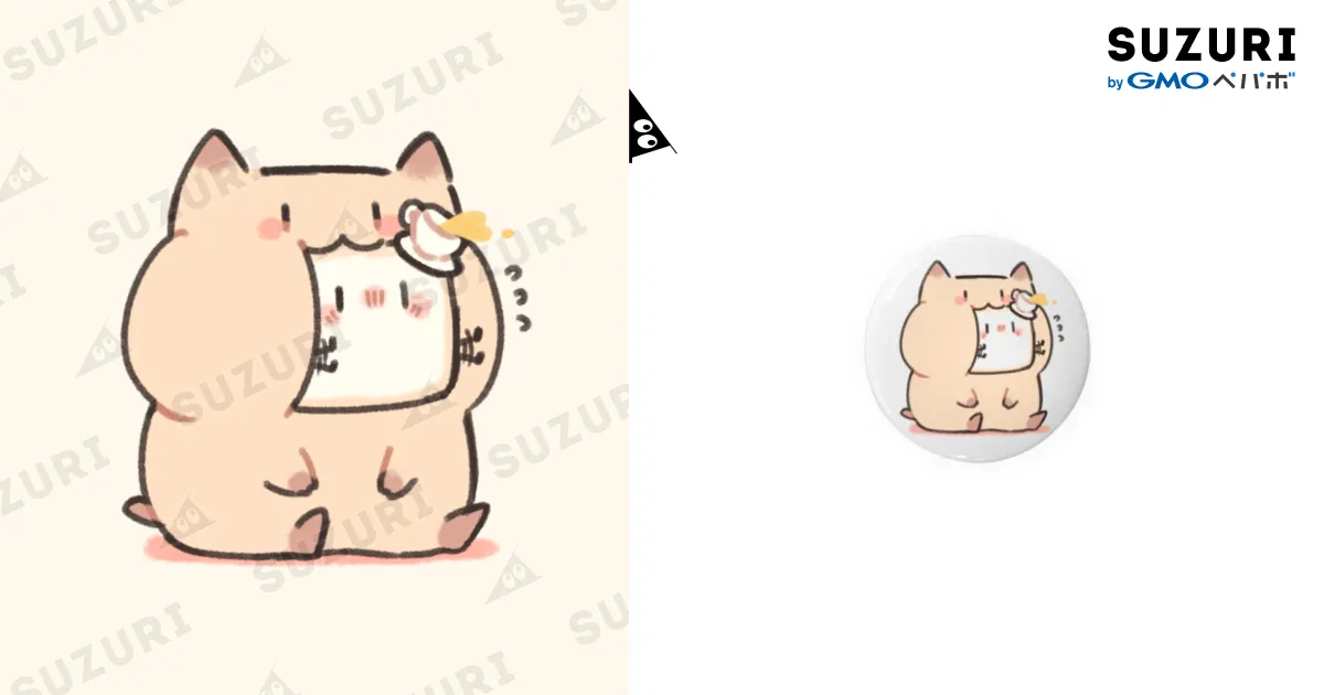 んそめ SUZURI 缶バッジ