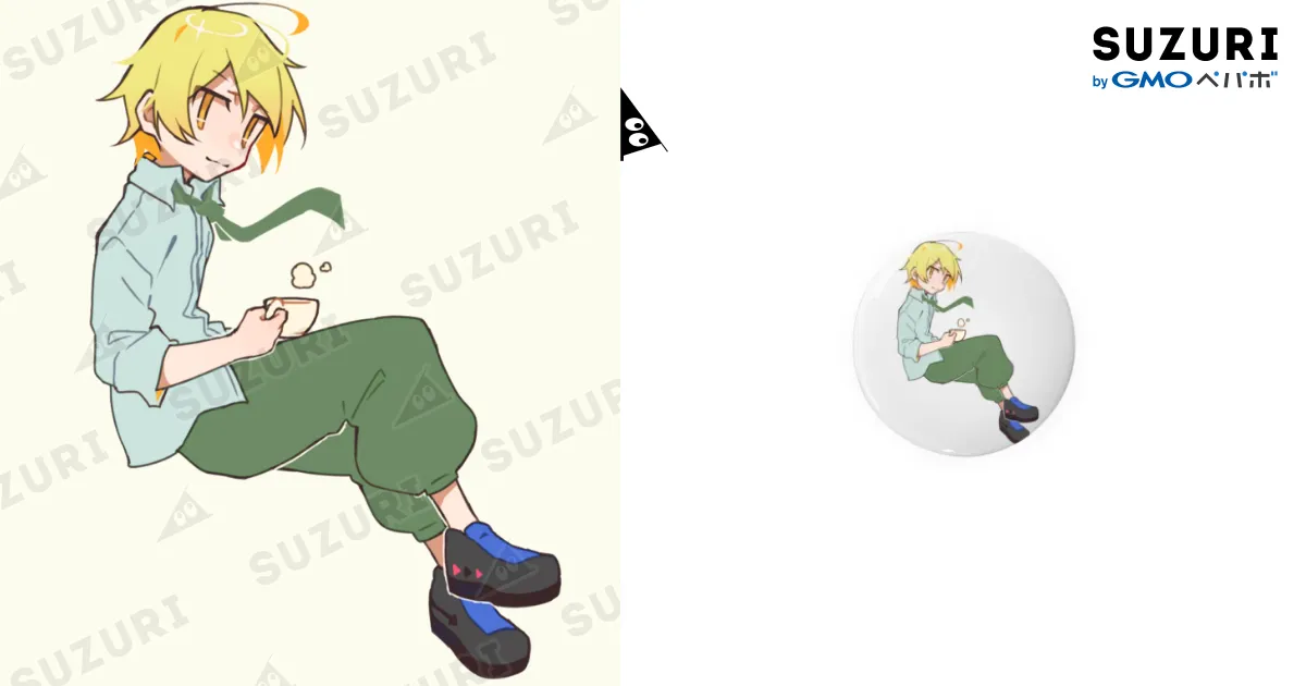 んそめ SUZURI 缶バッジ そめさん / んそめ ( consome01 )の缶バッジ通販 ∞ SUZURI