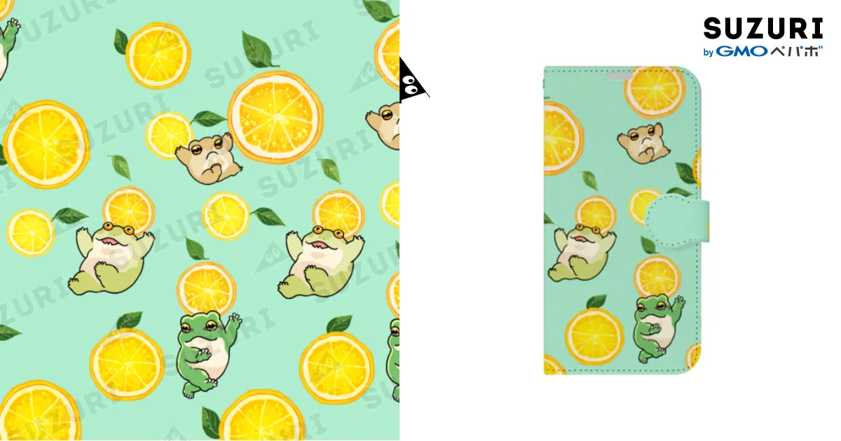 手帳型🍋🐸 / たろ ( taro_oekaki )の手帳型スマホケース通販