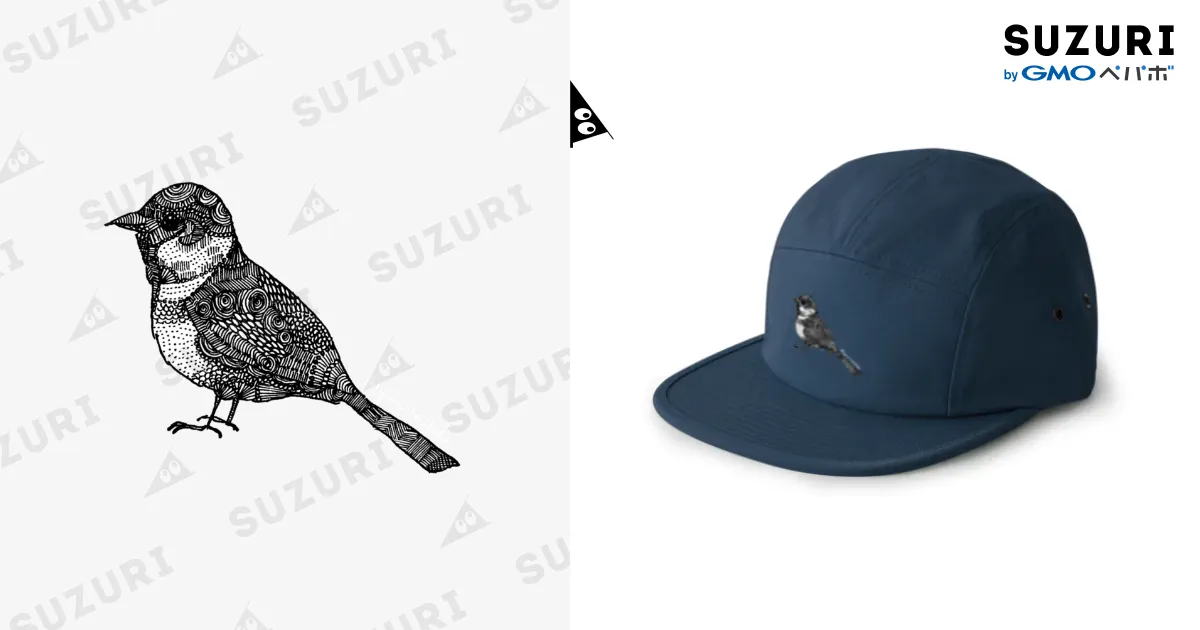 スズメ / Ayumi HIdaka ( icca114 )のジェットキャップ通販 ∞ SUZURI