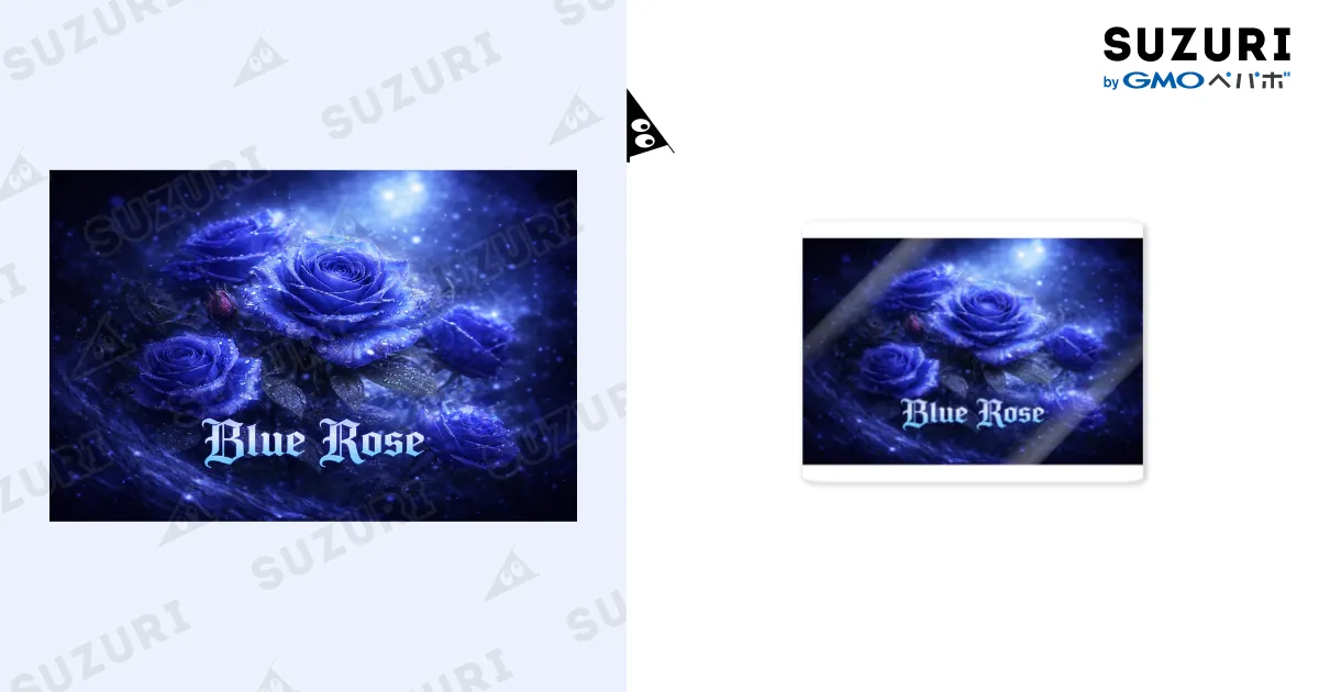 𝕭𝖑𝖚𝖊 𝕽𝖔𝖘𝖊ステッカー / BLUE ROSE_X ( blueroze_x )の