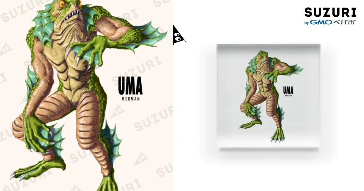 Noham Rudisuhli魚と人物のアクリル画 Noham Rudisuhli魚と人物の