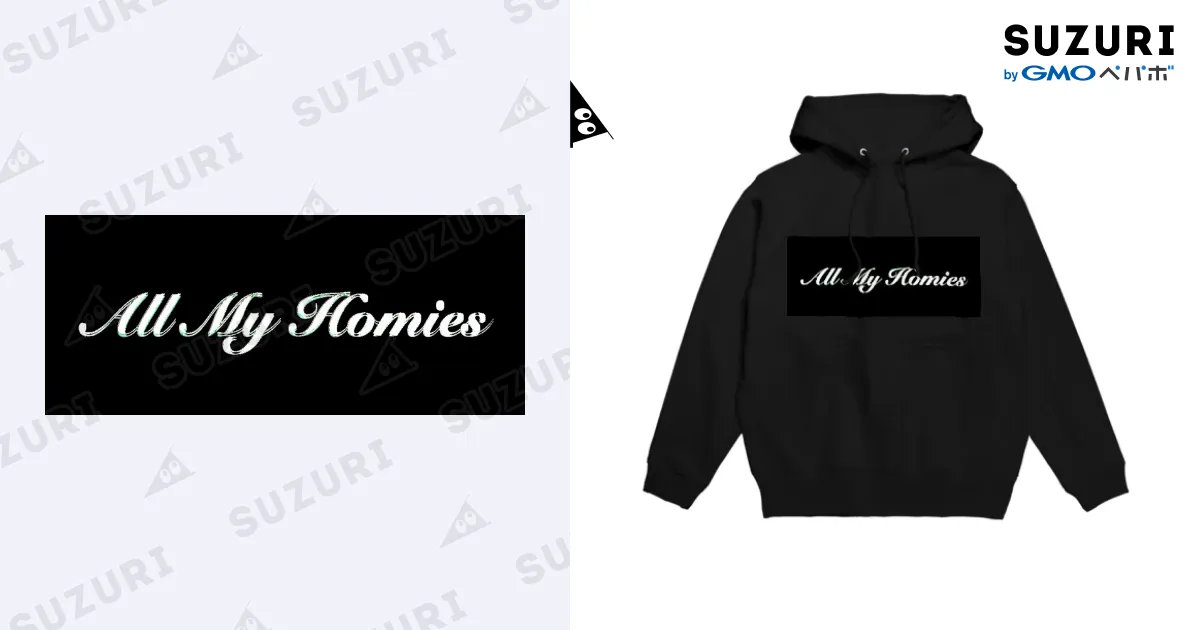 All My Homies ブラックパーカー All My Homies / ハムジョ（キンクマ♂）ハムスタグラム