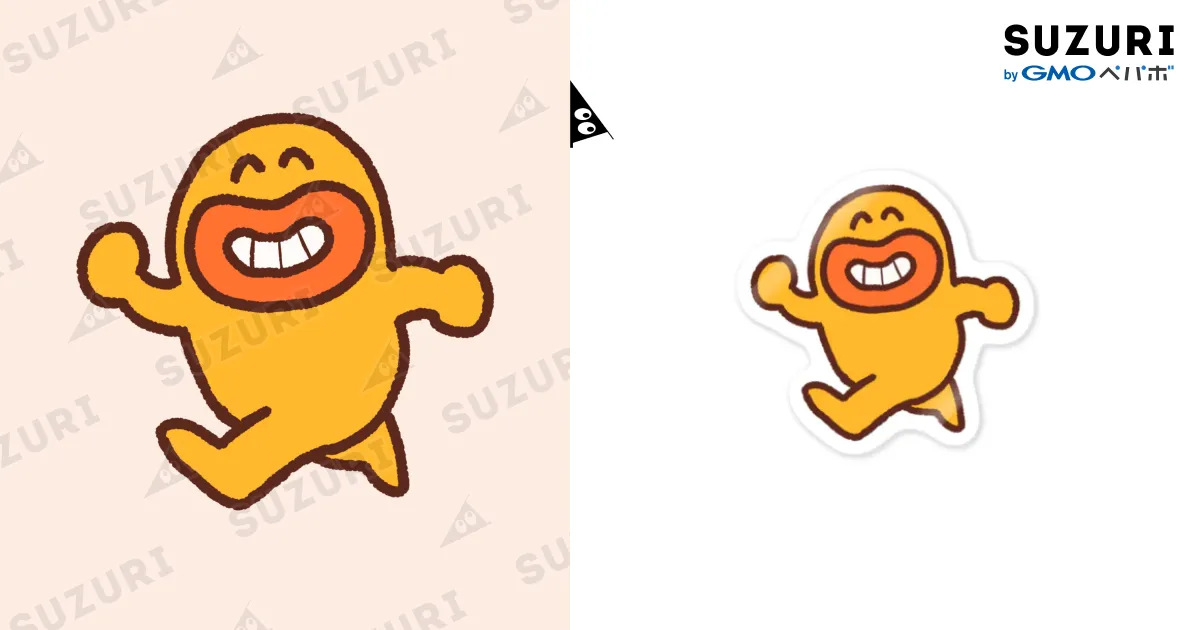 たらこちゃん(裸妖怪) / たらこくちびる屋 ( jun_hib )のステッカー